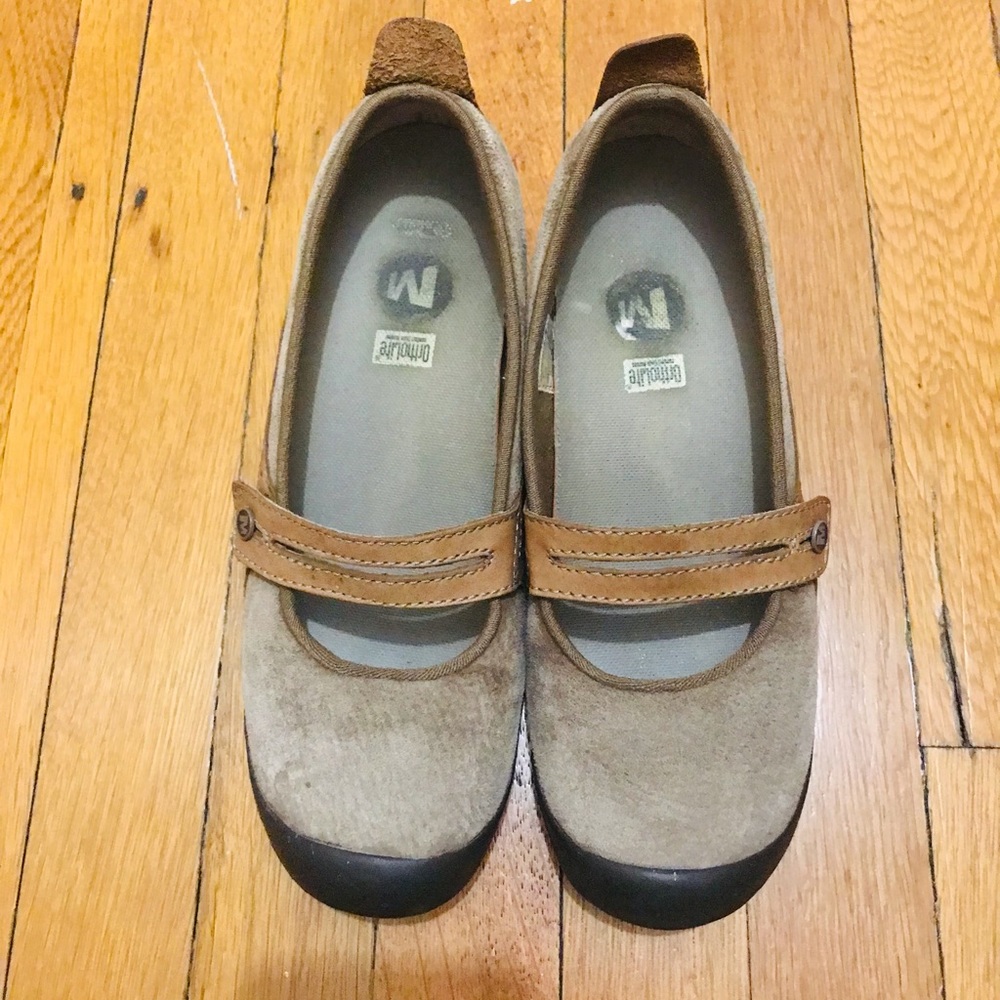 Vintage Merrell Mary Jane Leather Suede Shoes